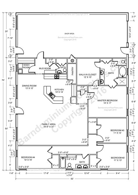 40x70 metal building house plans|barn house plans.